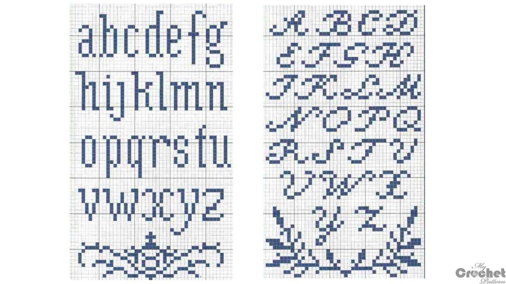 Filet Crochet Alphabet MyCrochetPattern