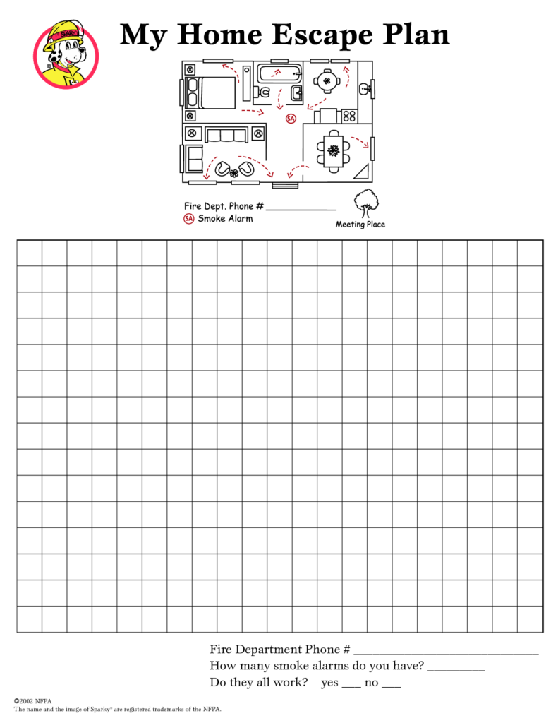 Free Printable Fire Escape Plan Template