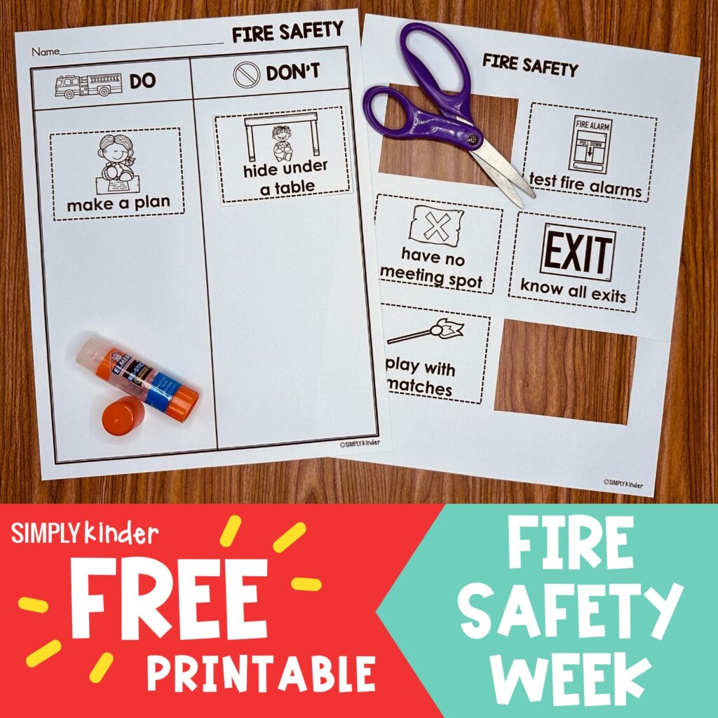 Fire Safety Free Printable Simply Kinder