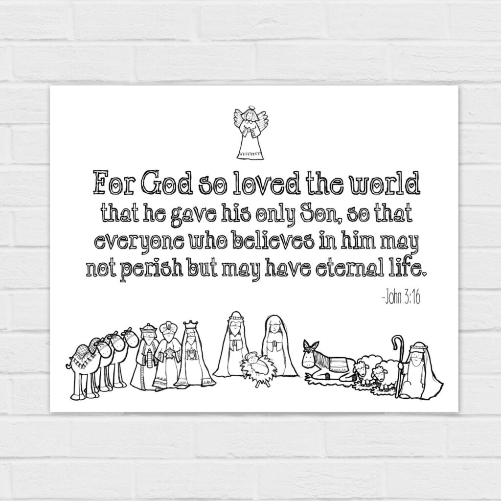 John 3 16 Free Printable