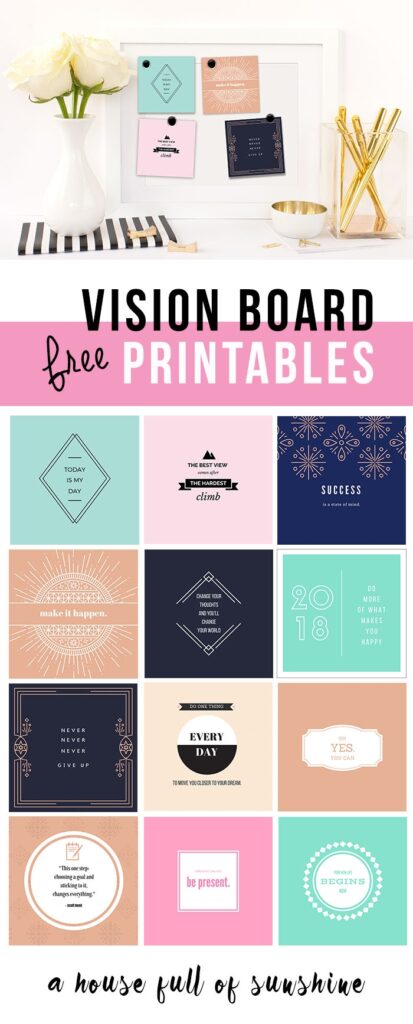 Vision Board Printables Free