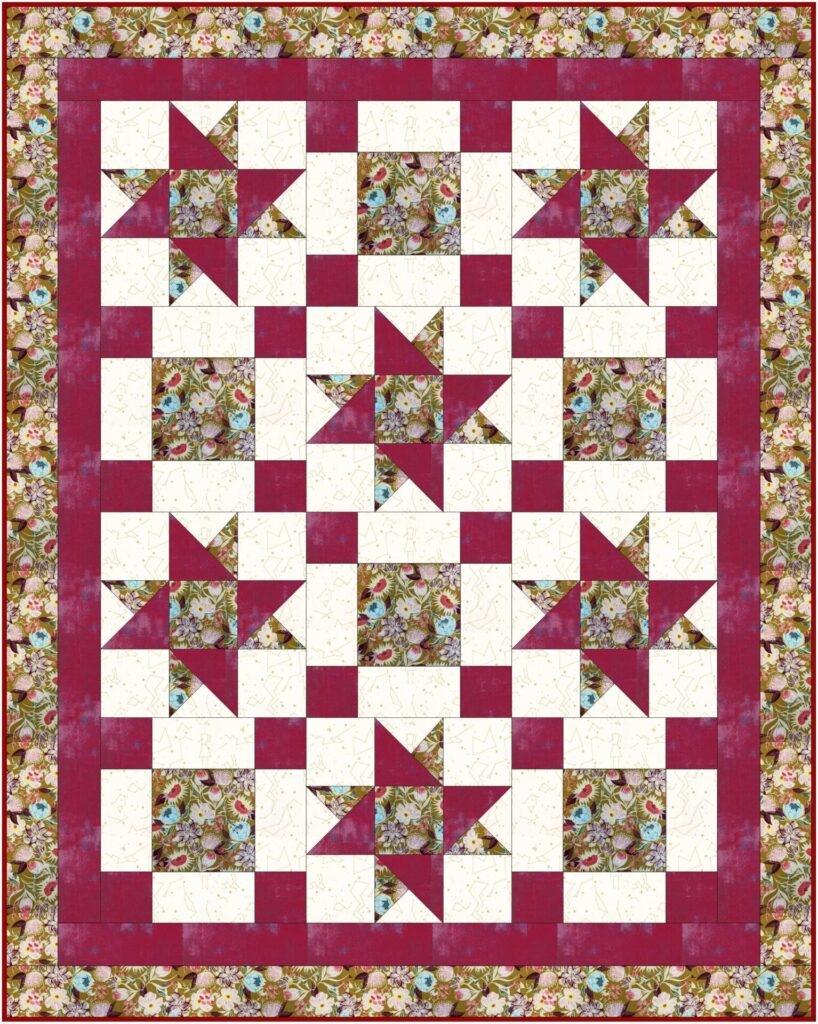 Free 3 Yard Quilt Pattern Twin Star