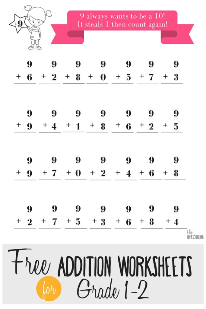 Free Addition Worksheets For Grades 1 And 2 Math Addition Worksheets First Grade Math Worksheets 2nd Grade Math Worksheets