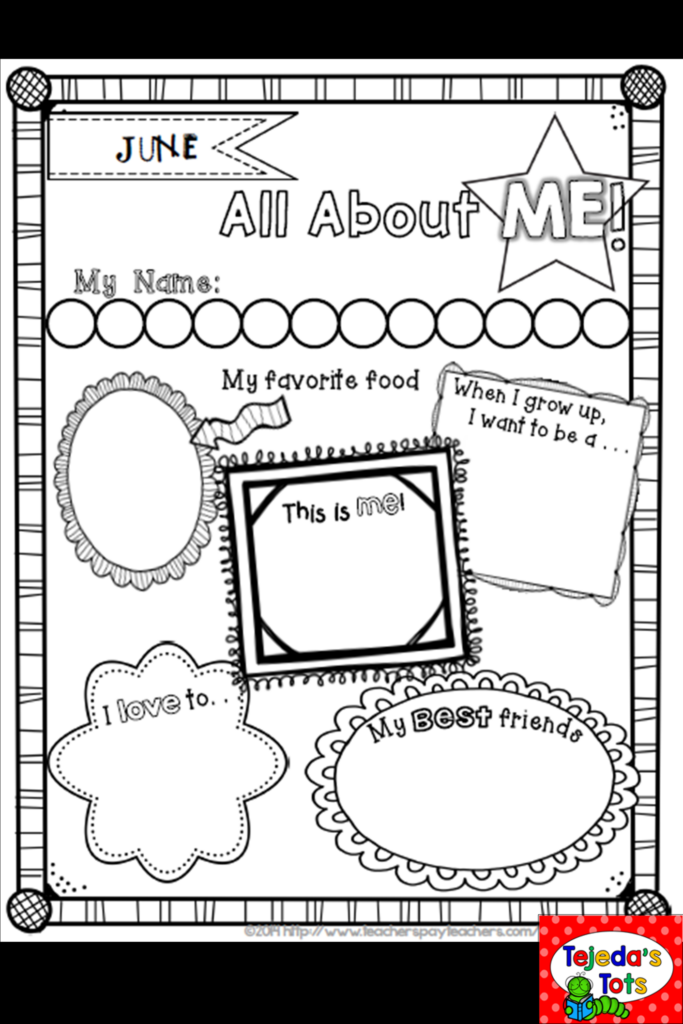 FREE All About Me Posters For Beginning And End Of Year About Me Poster All About Me Poster Beginning Of School