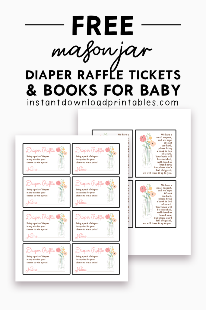 Free Diaper Raffle Ticket Printables