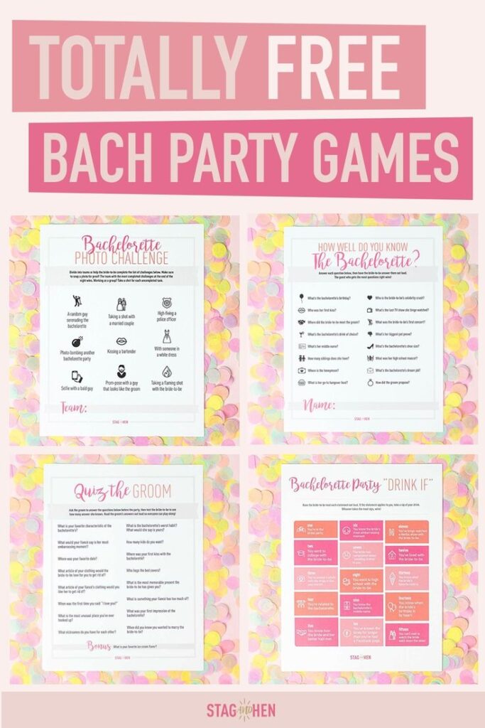 FREE Bachelorette Party Game Printables Bachelorette Party Planning Bachelorette Party Activities Bachelorette Party Drinks
