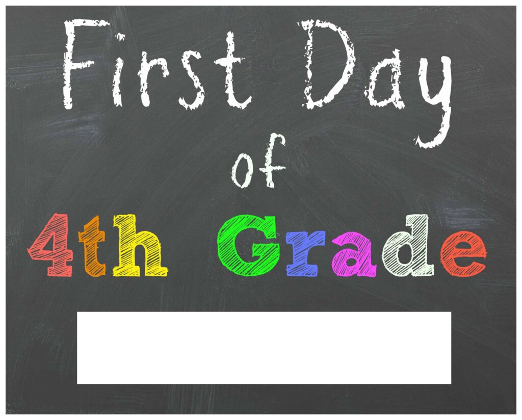 FREE Back To School Printable Chalkboard Signs For First Day Of School Mama Cheaps 