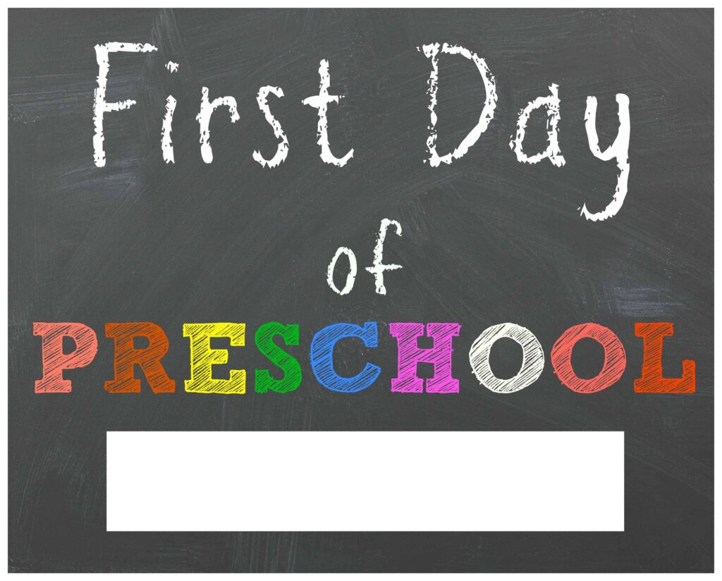 FREE Back To School Printable Chalkboard Signs For First Day Of School Mama Cheaps 
