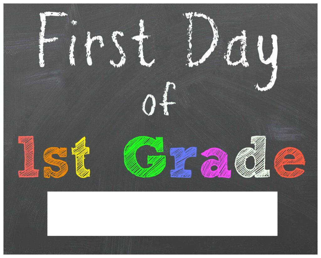 FREE Back To School Printable Chalkboard Signs For First Day Of School Mama Cheaps 