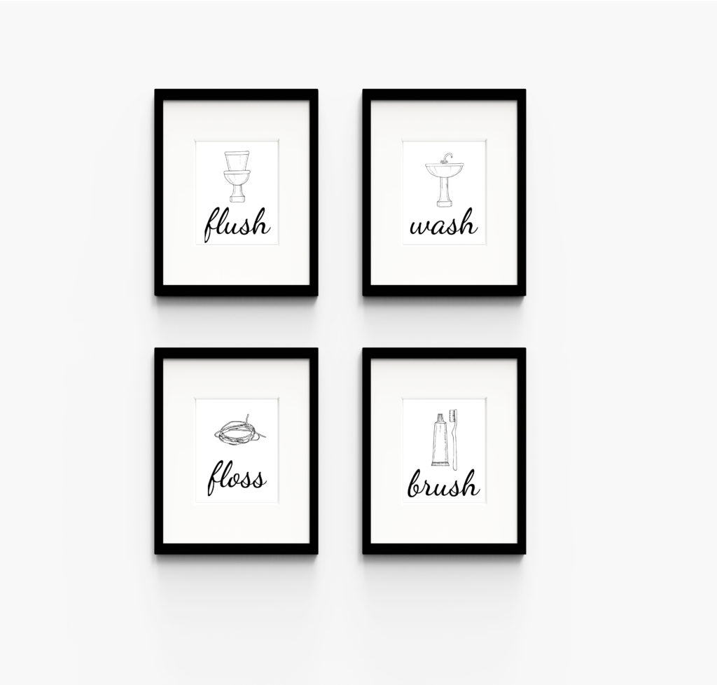 FREE Bathroom Printables Welsh Design Studio
