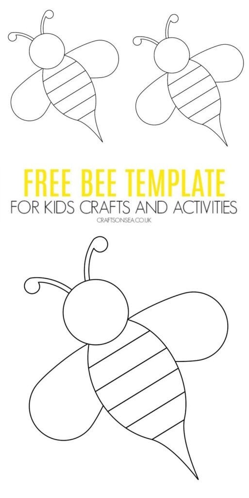 Bee Template Free Printable