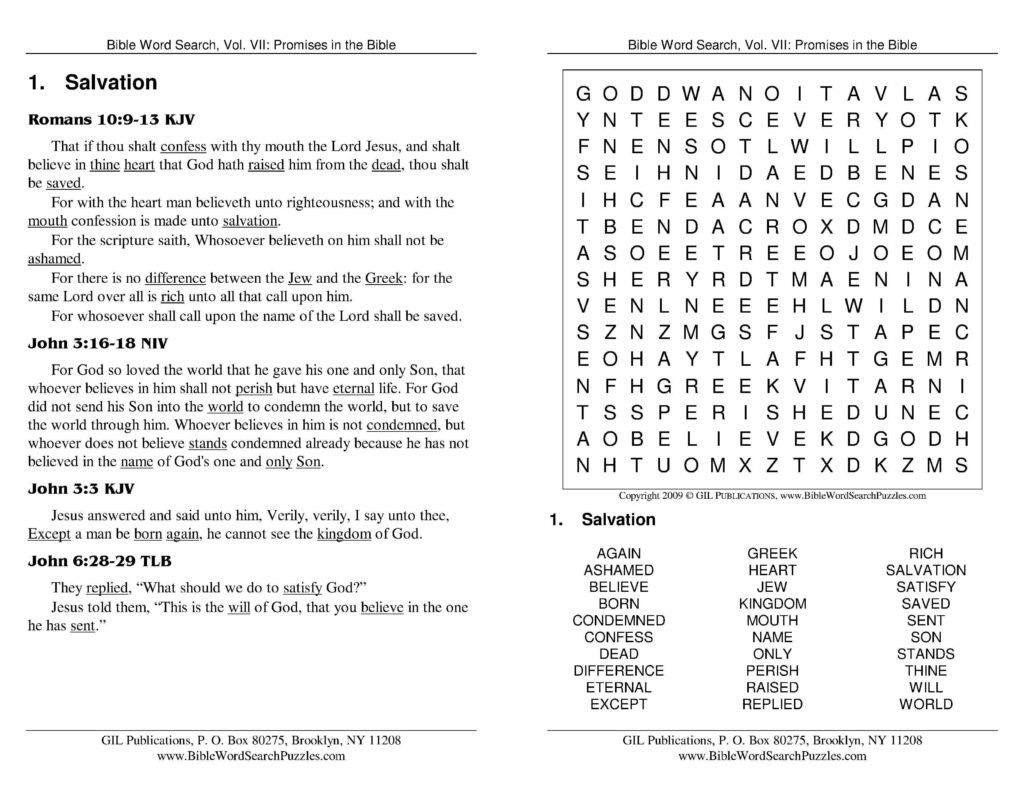 Free Bible Word Search Puzzles With Scriptures 562 Printable Puzzles 