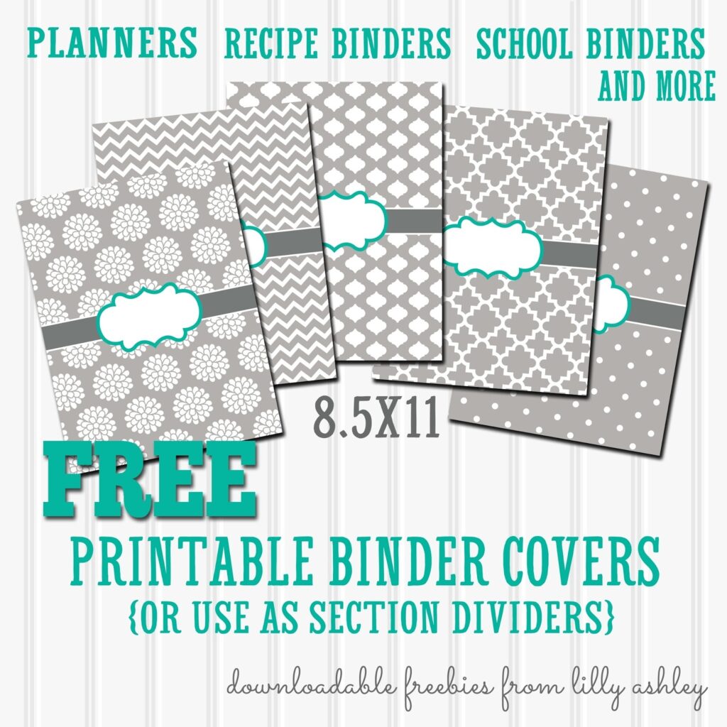 Free Binder Covers Printable Set