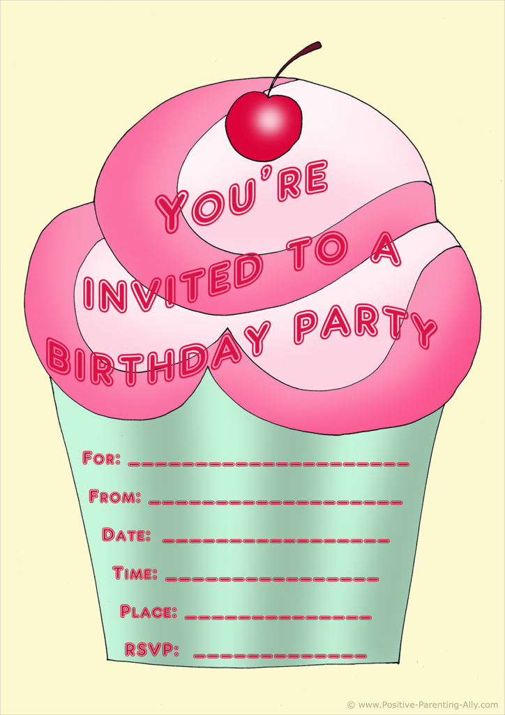 Free Party Invites Printable