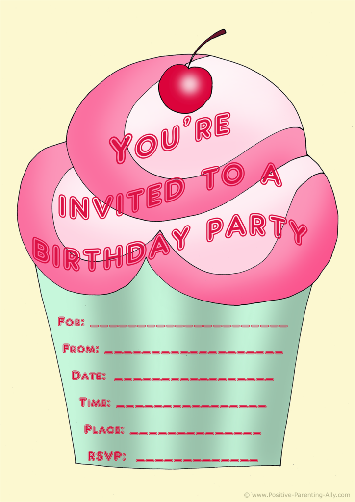 Birthday Party Printable Invitations Free