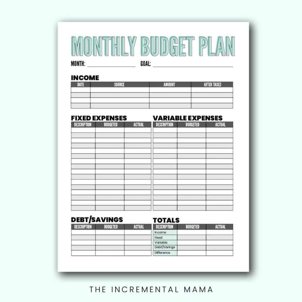 Free Blank Budget Worksheet Printables To Take Charge Of Your Finances