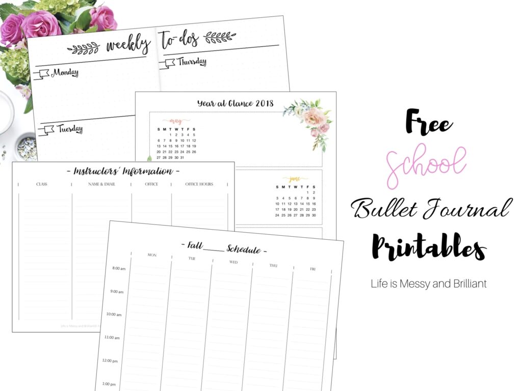 Bullet Journal Free Printables