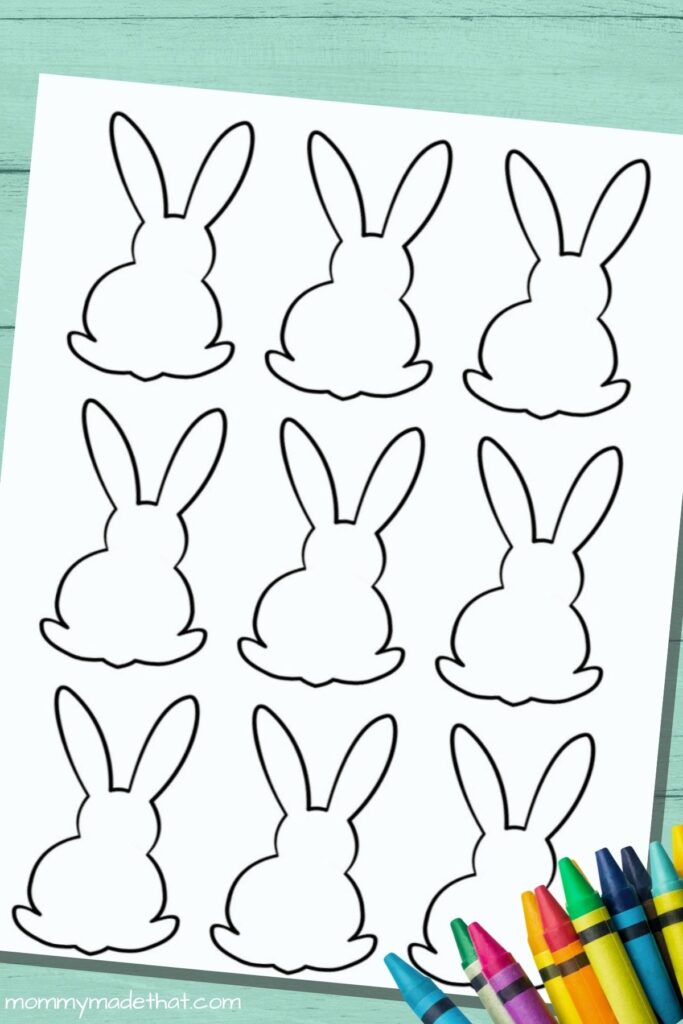 Free Bunny Rabbit Templates Tons Of Shapes Sizes