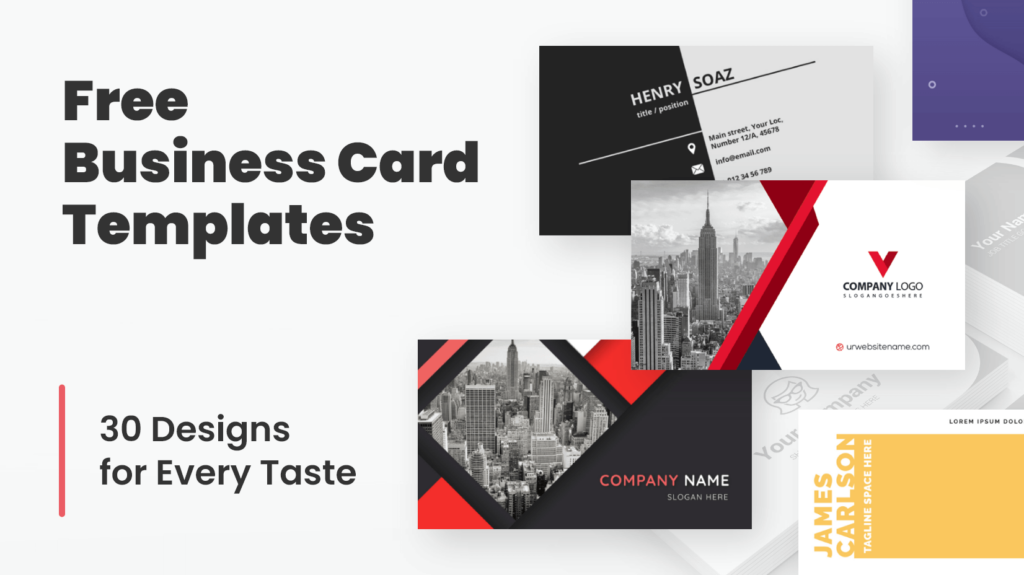 Business Card Templates Free Printable