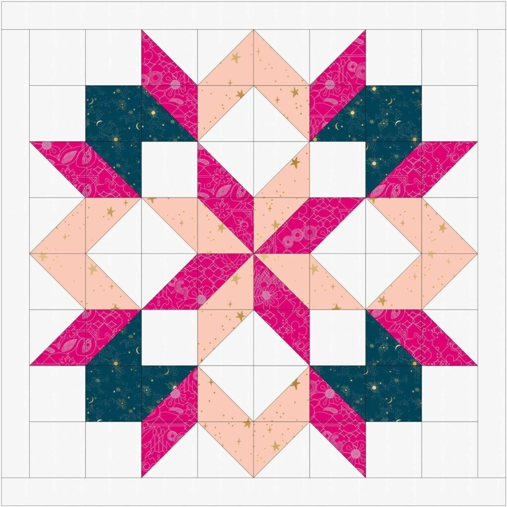 Free Carpenter Star Quilt Pattern With A Darling Border SewCanShe Free Sewing Patterns For Beginners