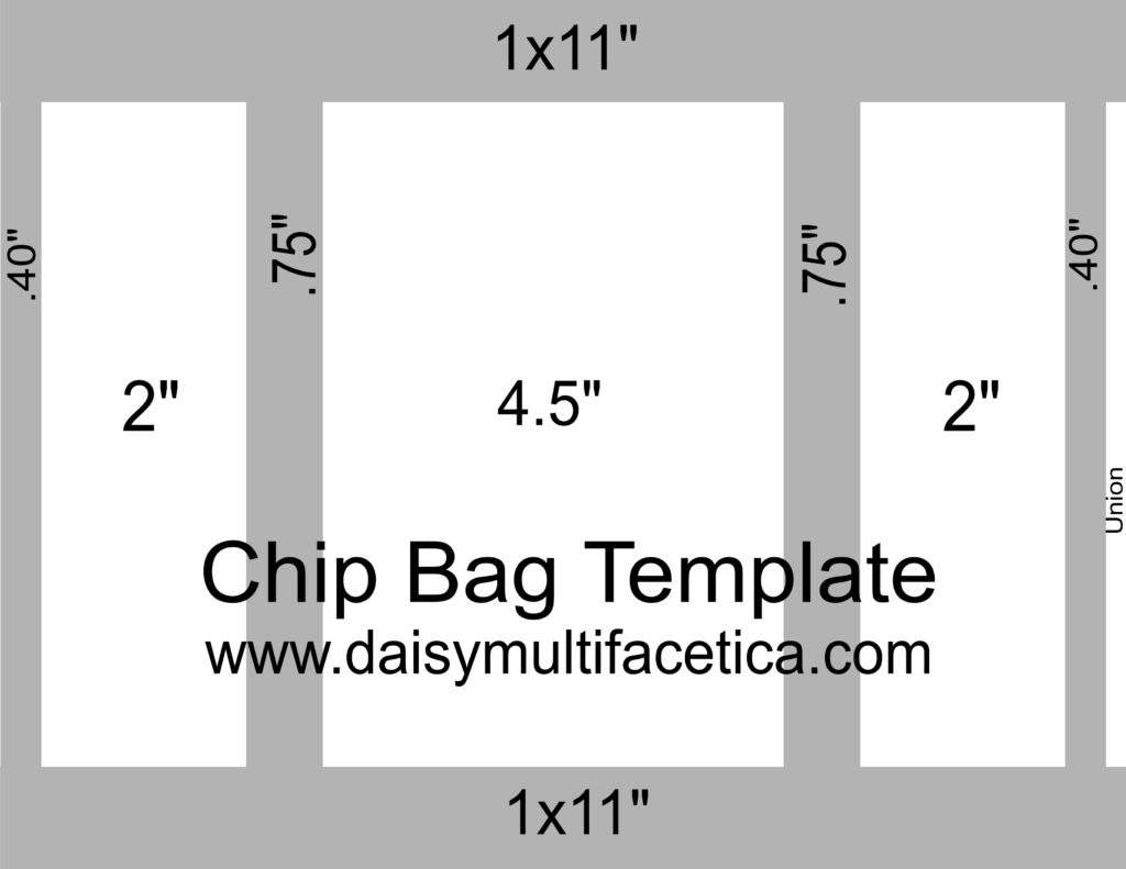 FREE Chip Bag Templates All Occasion Chip Bags Daisy Multifac tica