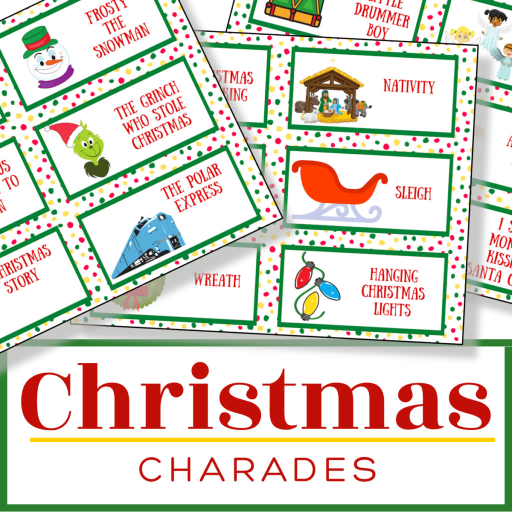 Free Christmas Charades Printable Organized 31