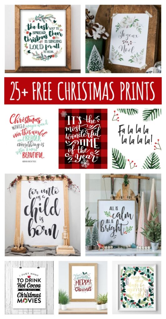 Free Christmas Printables That ll Look Great In Your Home Eighteen25