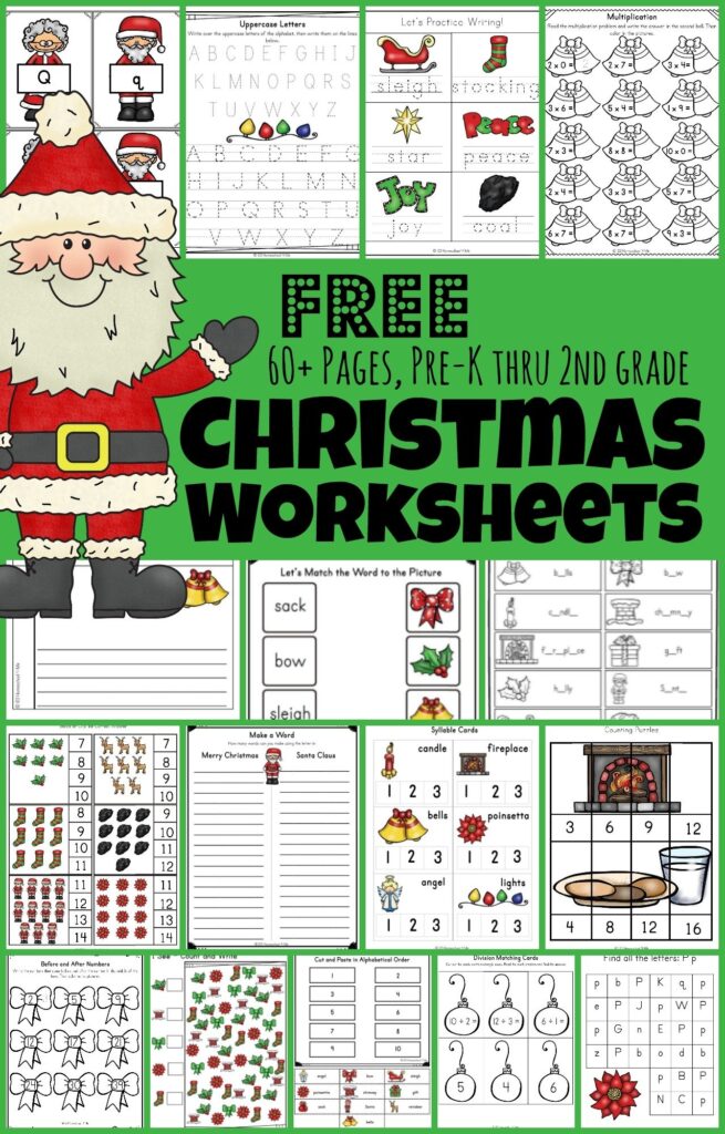  FREE Christmas Worksheets