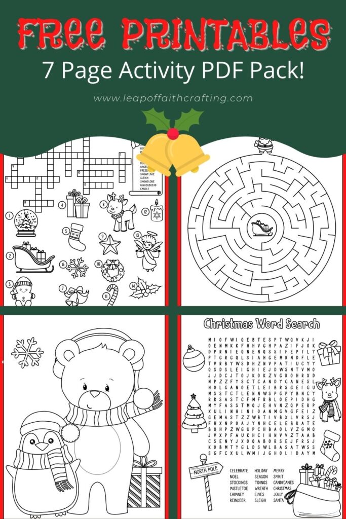FREE Christmas Worksheets Coloring Sheets Word Search More Leap Of Faith Crafting