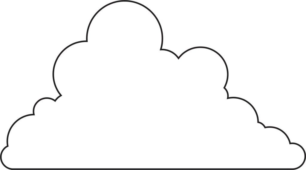 Free Printable Cloud Template