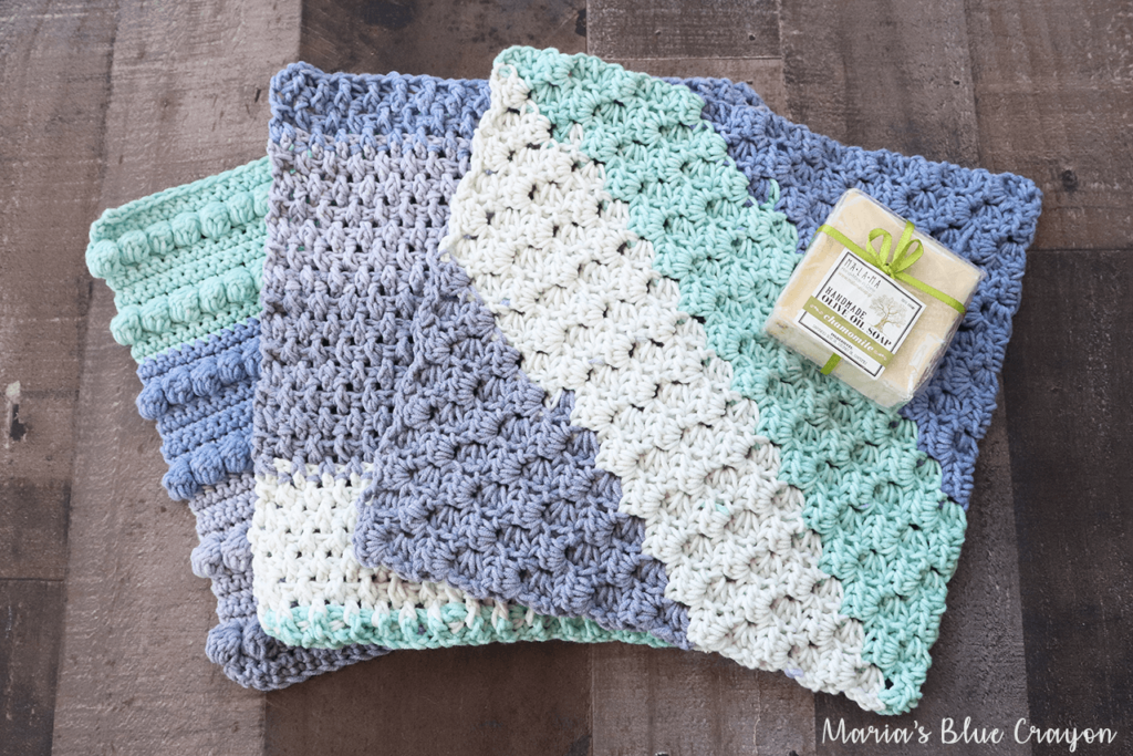 Free Crochet Washcloth Patterns Maria s Blue Crayon