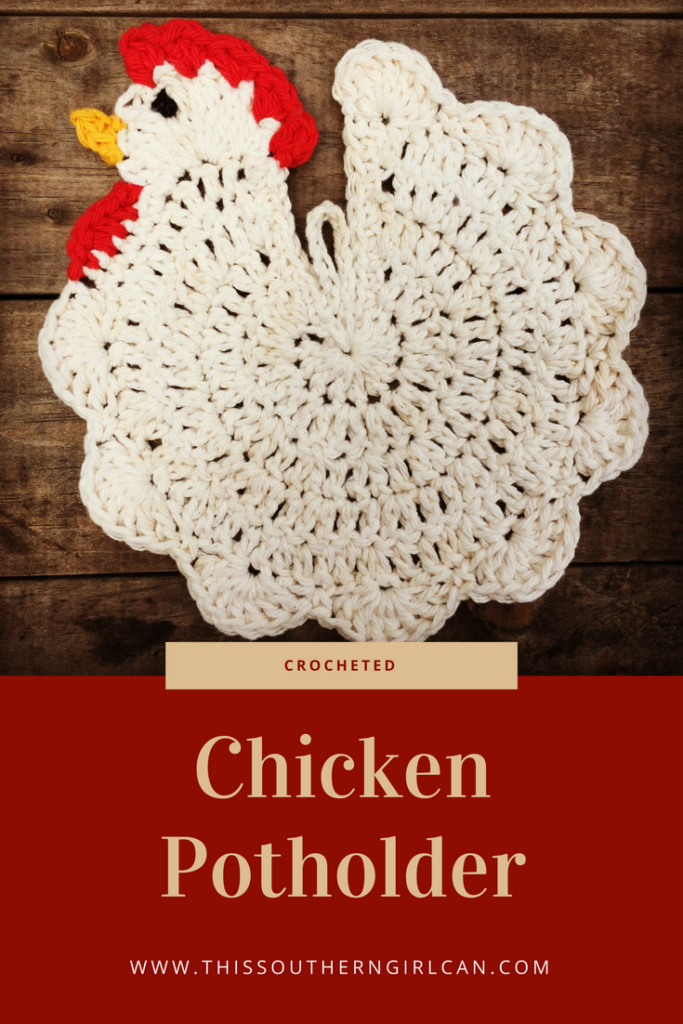 Free Crocheted Chicken Potholder Pattern