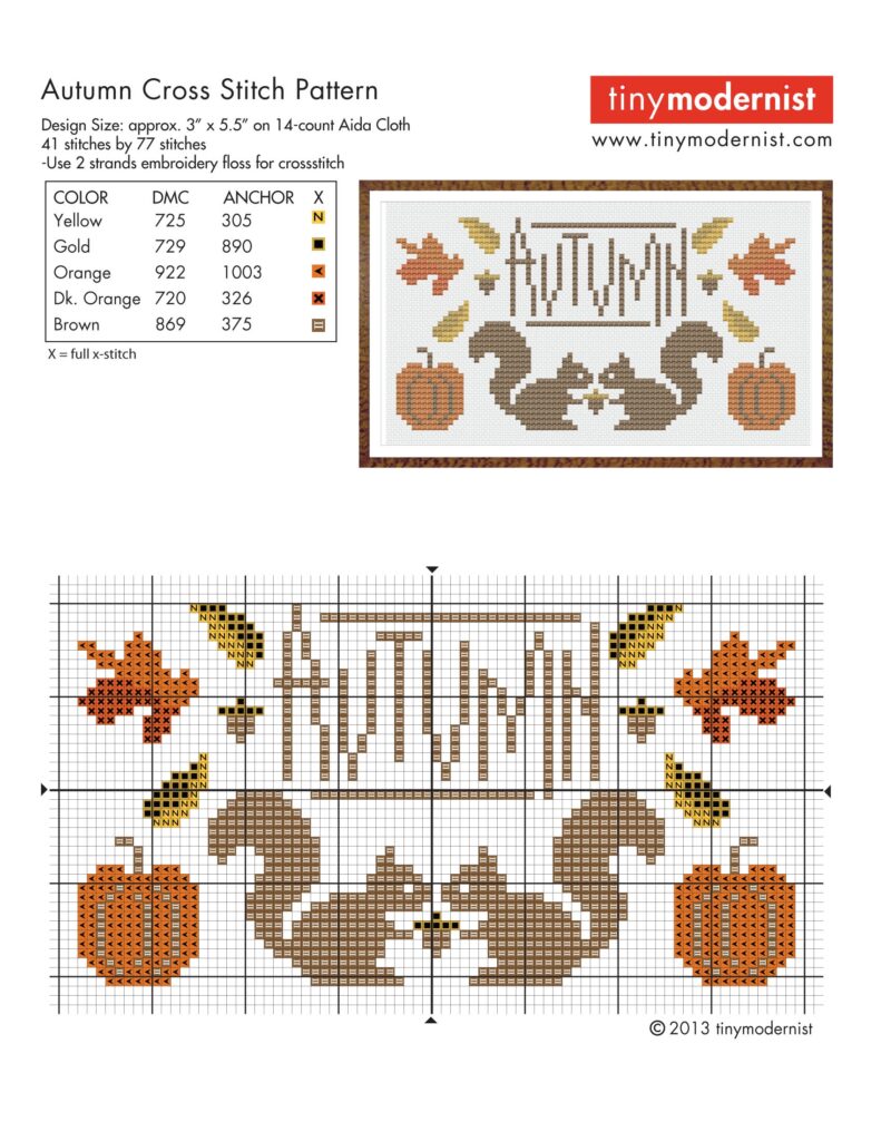 FREE Cross Stitch Patterns Tiny Modernist Cross Stitch Blog