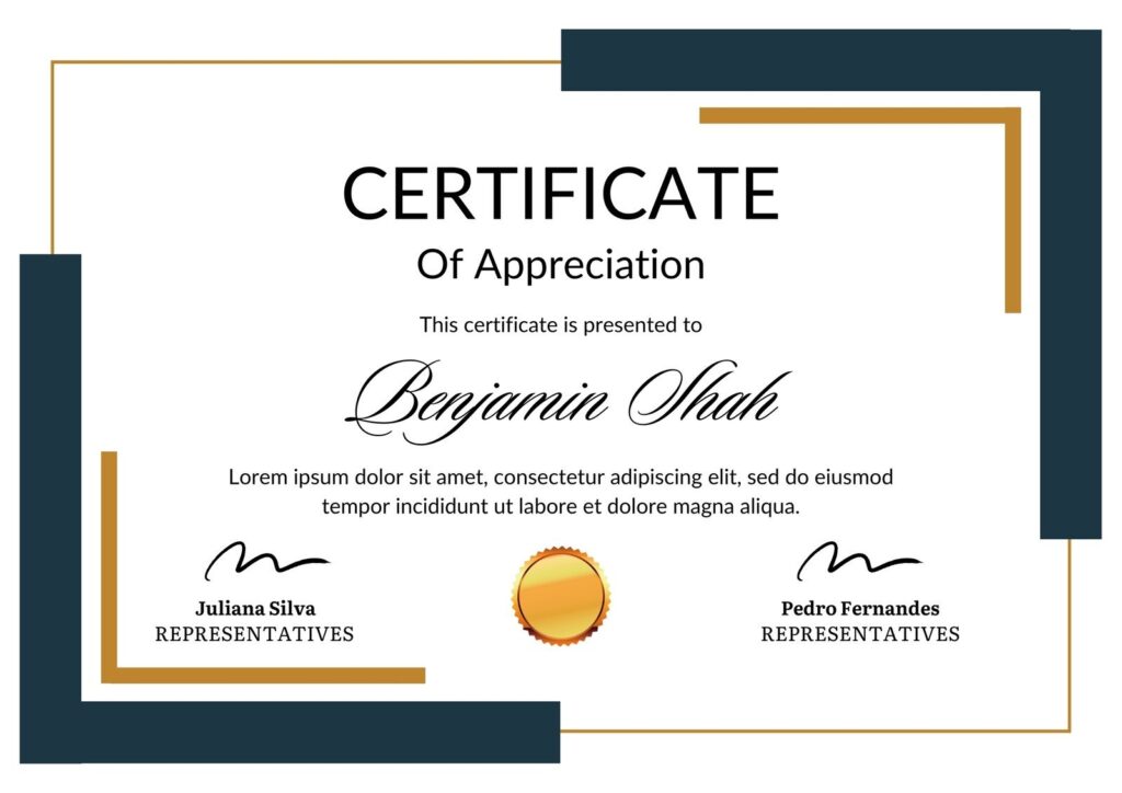 Free Custom Printable Appreciation Certificate Templates Canva