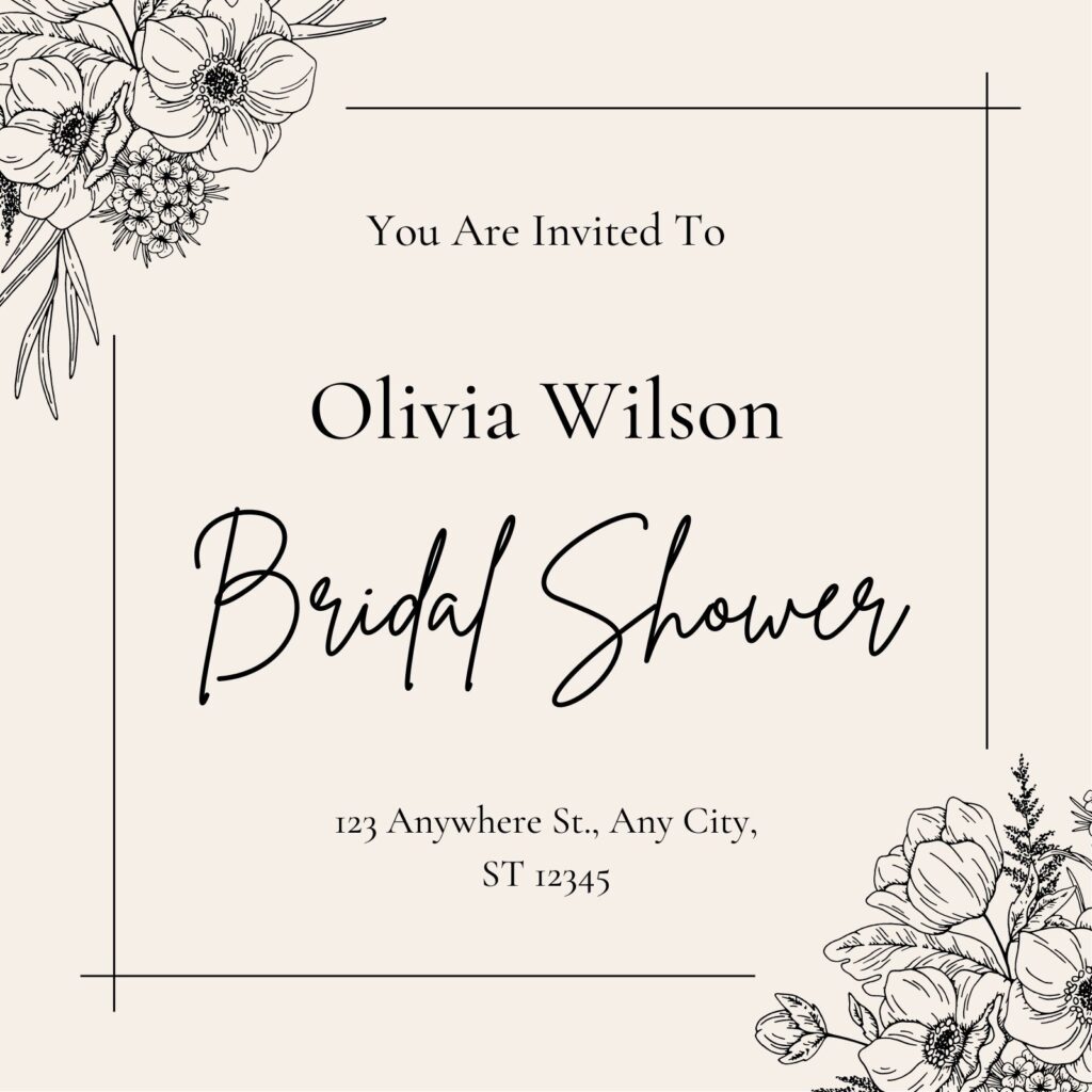 Free Custom Printable Bridal Shower Invitation Templates Canva