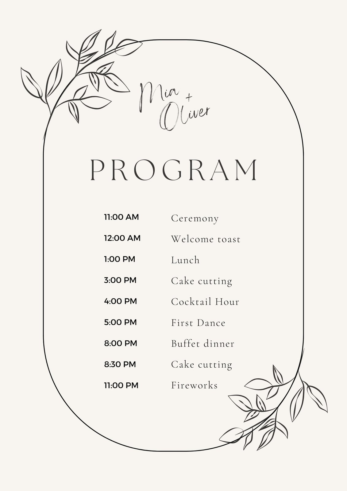 Free printable wedding ceremony free printable templates