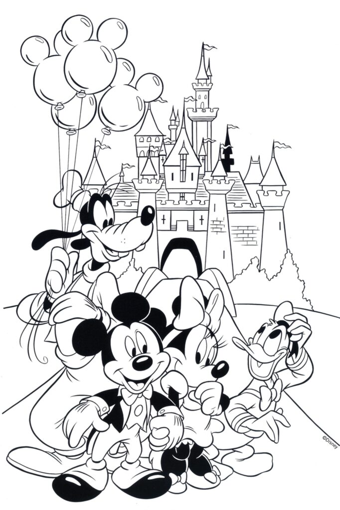 Free Disney Coloring Page Printable Cartoon Coloring Pages Mickey Mouse Coloring Pages Disney Coloring Pages