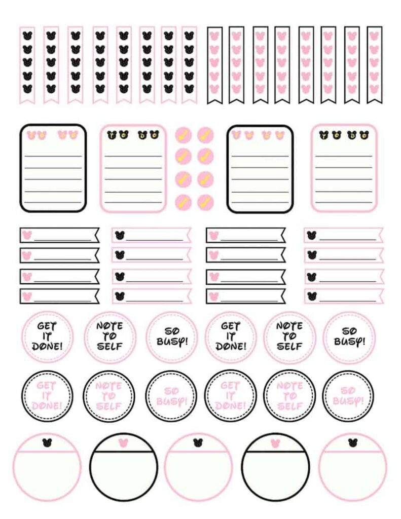 Free Planner Stickers Printables