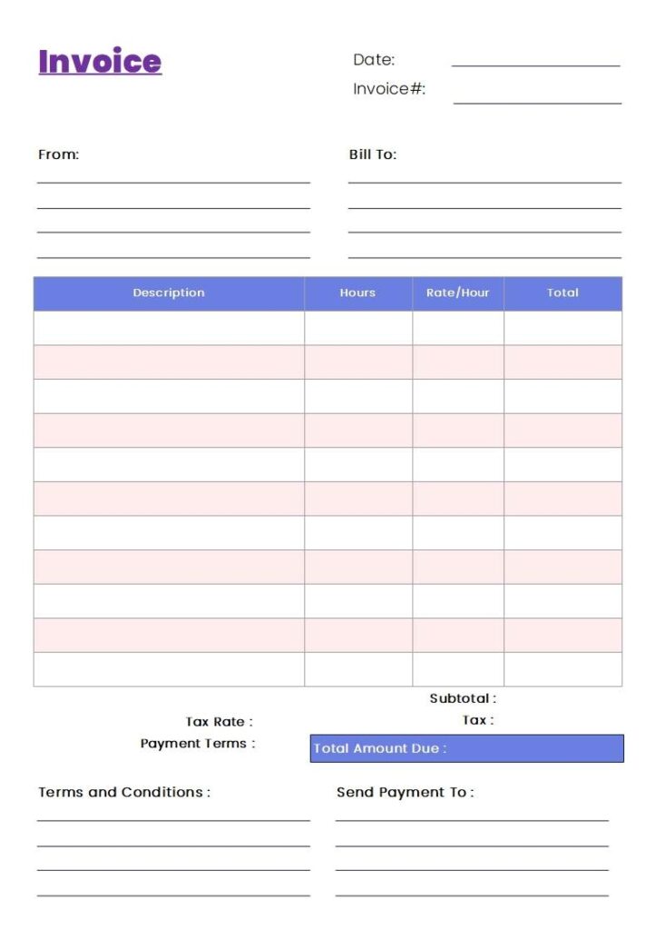 Free Editable Blank Invoice Examples EdrawMax Online