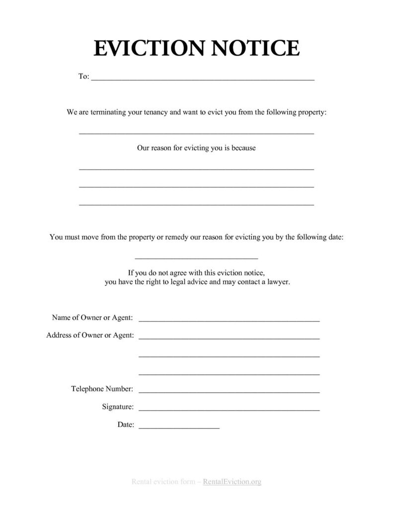 Free Eviction Notices Forms Elegant Free Print Out Eviction Notices Eviction Notice Letter Templates Free 30 Day Eviction Notice