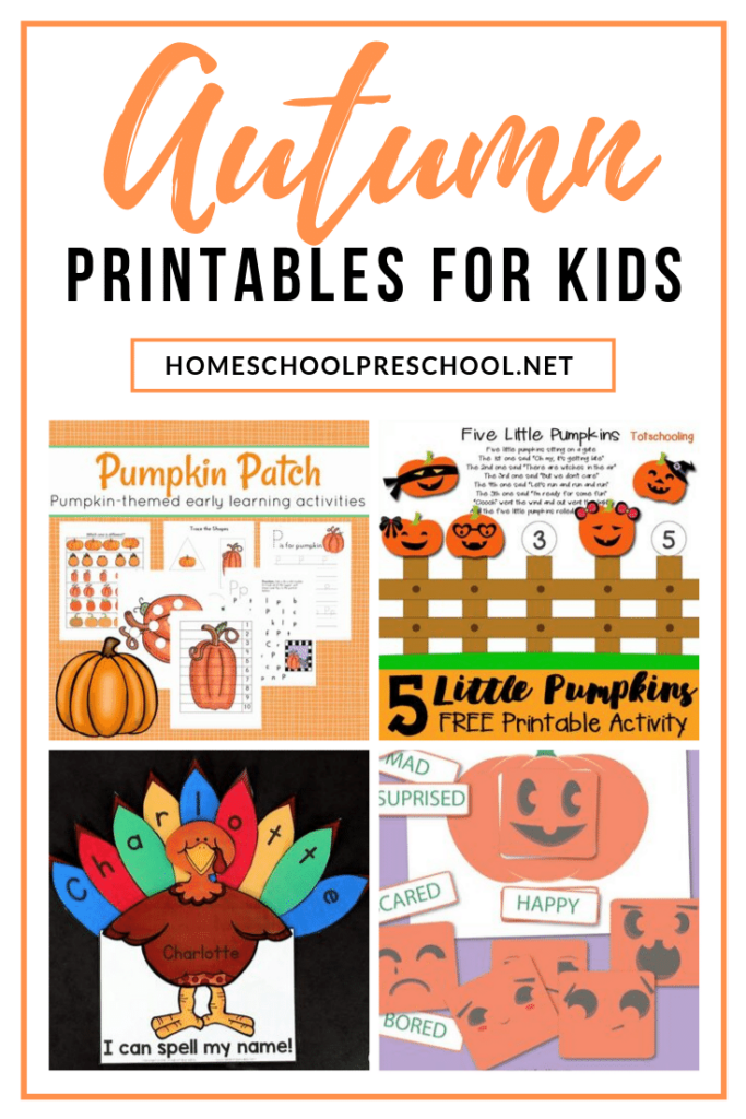 Free Fall Preschool Printables