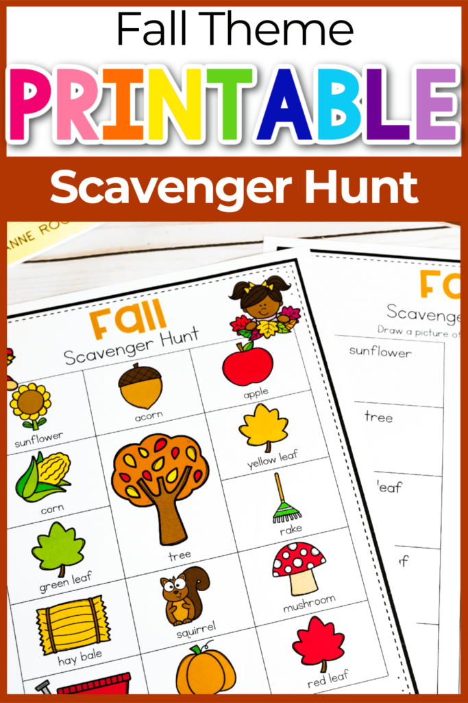 Free Fall Scavenger Hunt Printable For Kids 