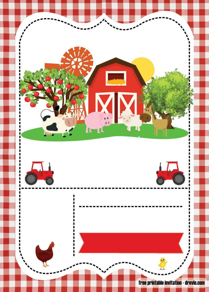 FREE Farm Party Invitation Template Printable Download Hundreds FREE PRINTABLE Birthday Invitation Templates