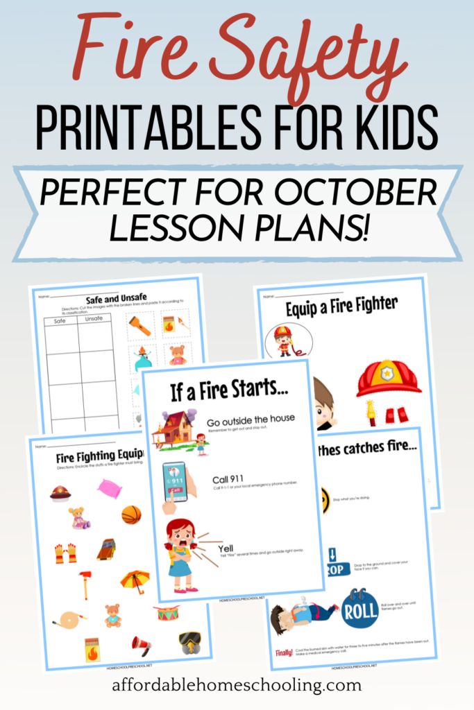 Free Fire Safety Printables For Early Learners