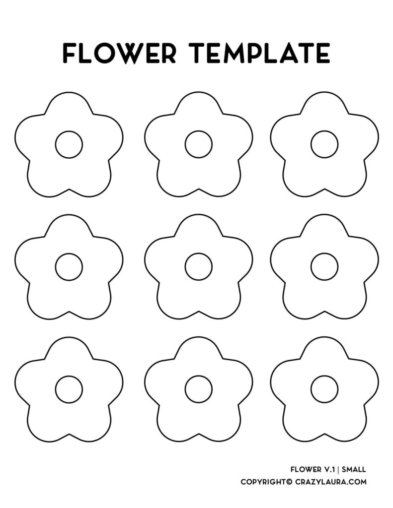Flower Template Free Printable
