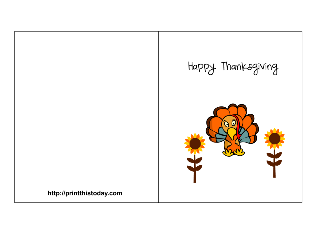 Free foldable thanksgiving cards printable thanksgiving card template Teachers Resources