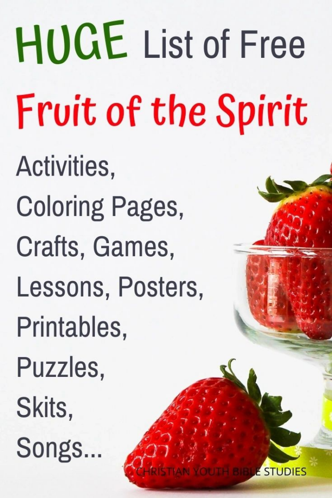 Free Fruit Of The Spirit Printables