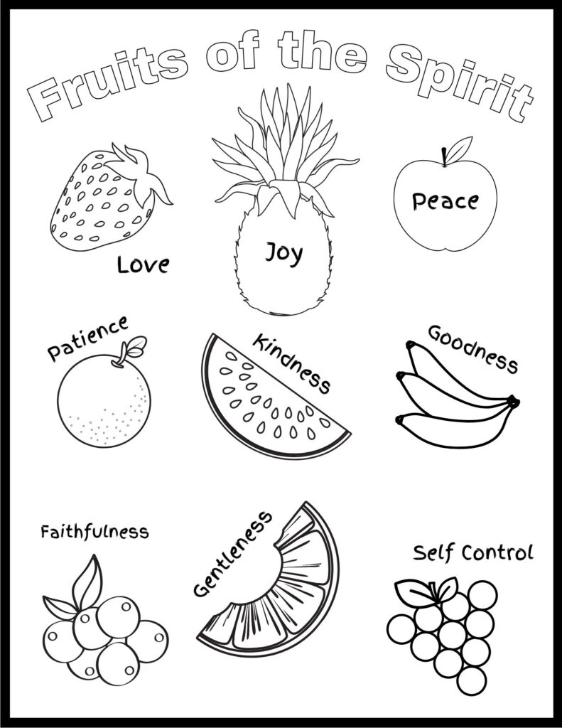 Free Fruit Of The Spirit Printables Bible Study Printables