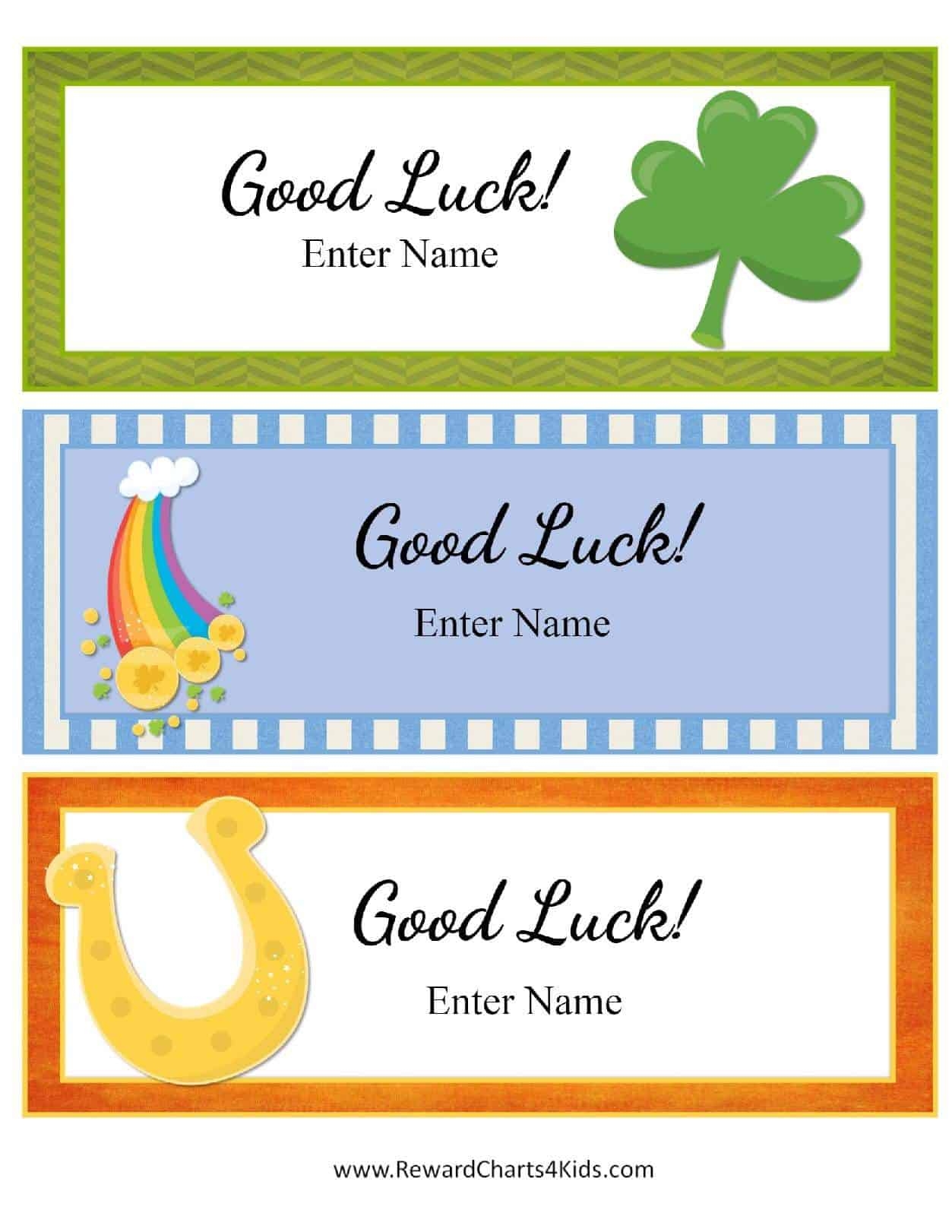 Free Good Luck Printable Cards - Free Printable Templates