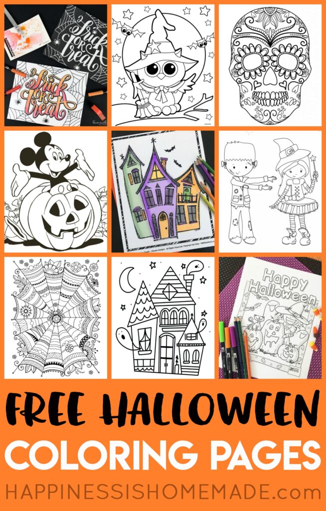 FREE Halloween Coloring Pages For Adults Kids Happiness Is Homemade